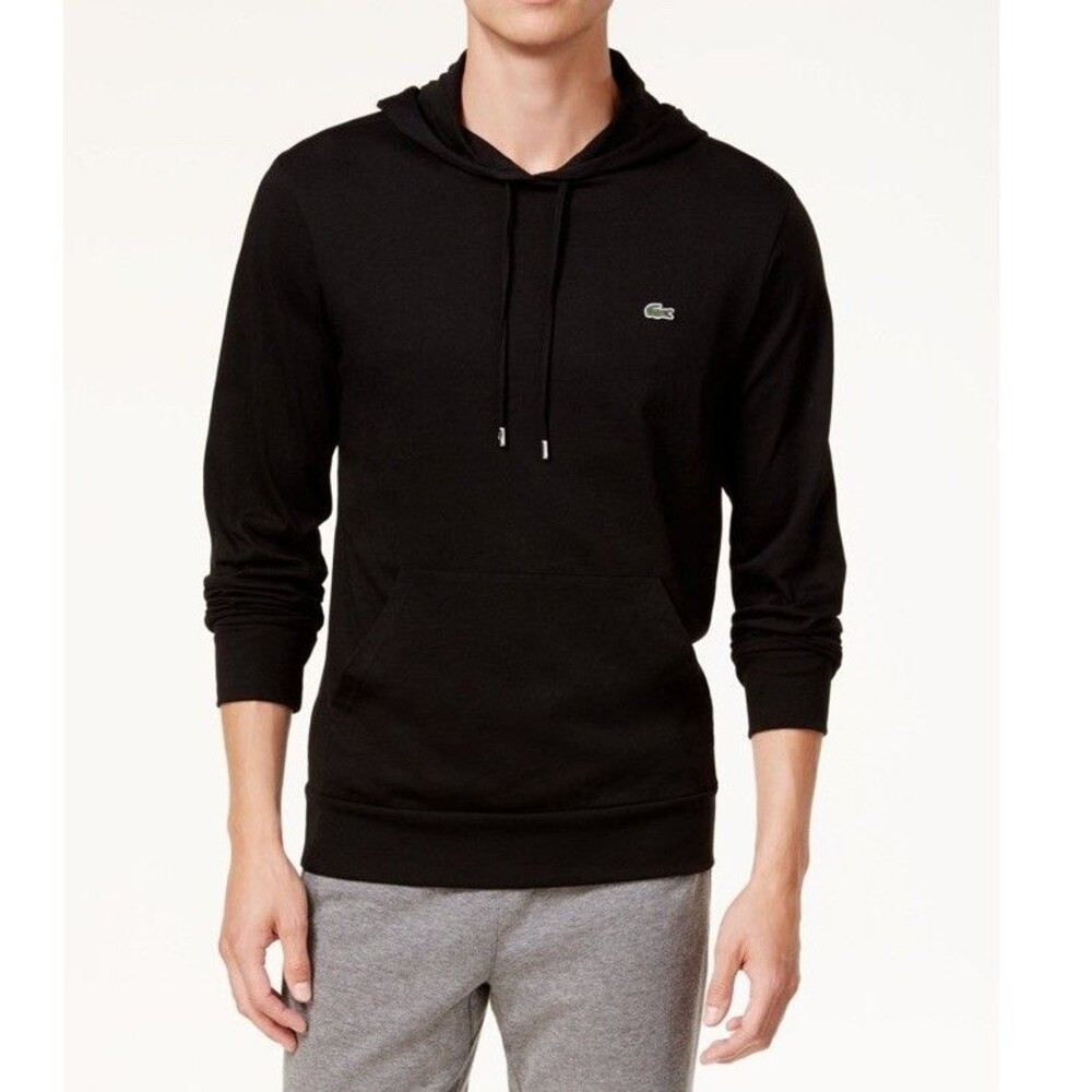 Lacoste Jersey knit Long Sleeve Hoodie sweatshirt with Kangaroo Pocket's Sz 3XLB